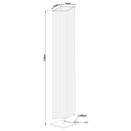 Globo - Stojací lampa 2xE27/40W/230V