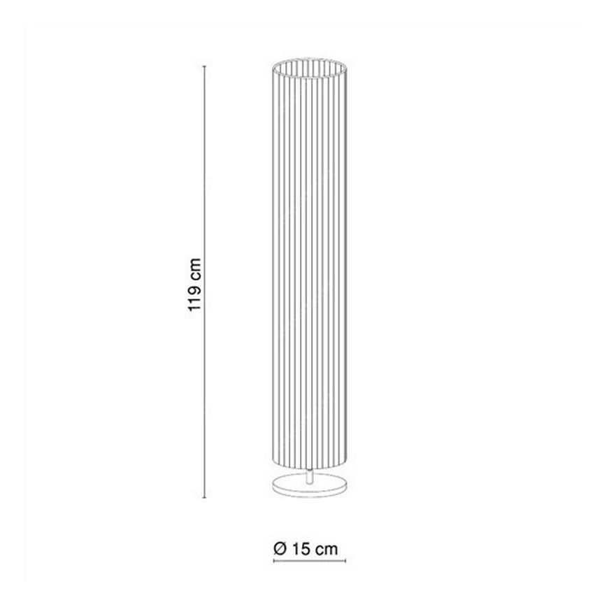 GLOBO 24662R - Stojací lampa BAILEY 2xE27/40W/230V