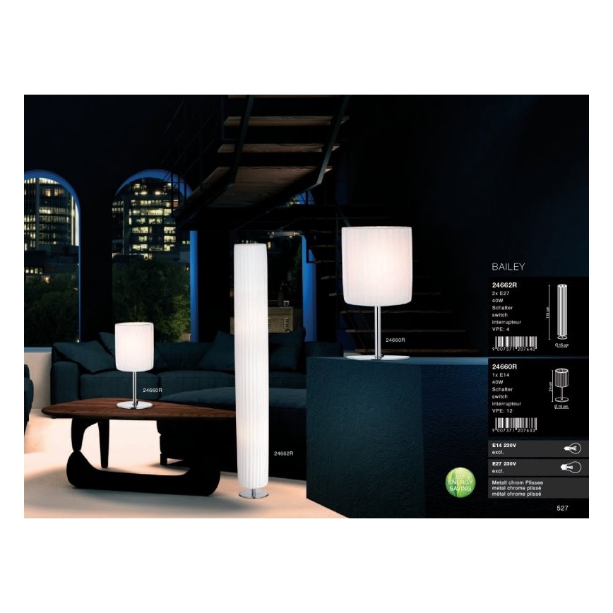GLOBO 24662R - Stojací lampa BAILEY 2xE27/40W/230V