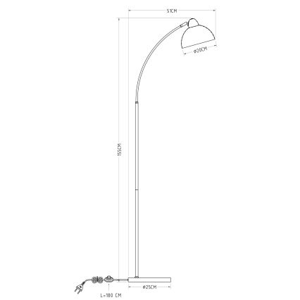 Globo - Stojací lampa 1xE27/40W/230V