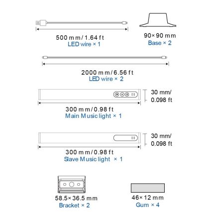Globo RGB- SADA 2x LED RGB Stmívatelná stolní lampa 2v1 LED/2W/5V USB Wi-Fi Tuya