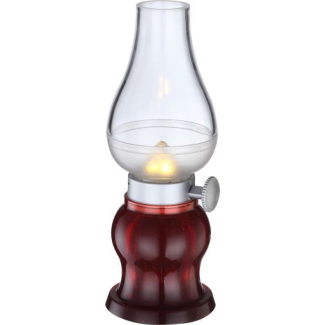 Globo 28015-12 - Stmívatelná stolní lampa FILUM LED/0,5W/3,6V červená