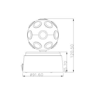 Globo - LED Dekorační lampa 1xLED/0,06W/3xAA