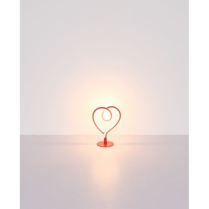 Globo - LED Stolní lampa LED/6W/230V červená
