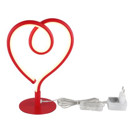 Globo - LED Stolní lampa LED/6W/230V červená