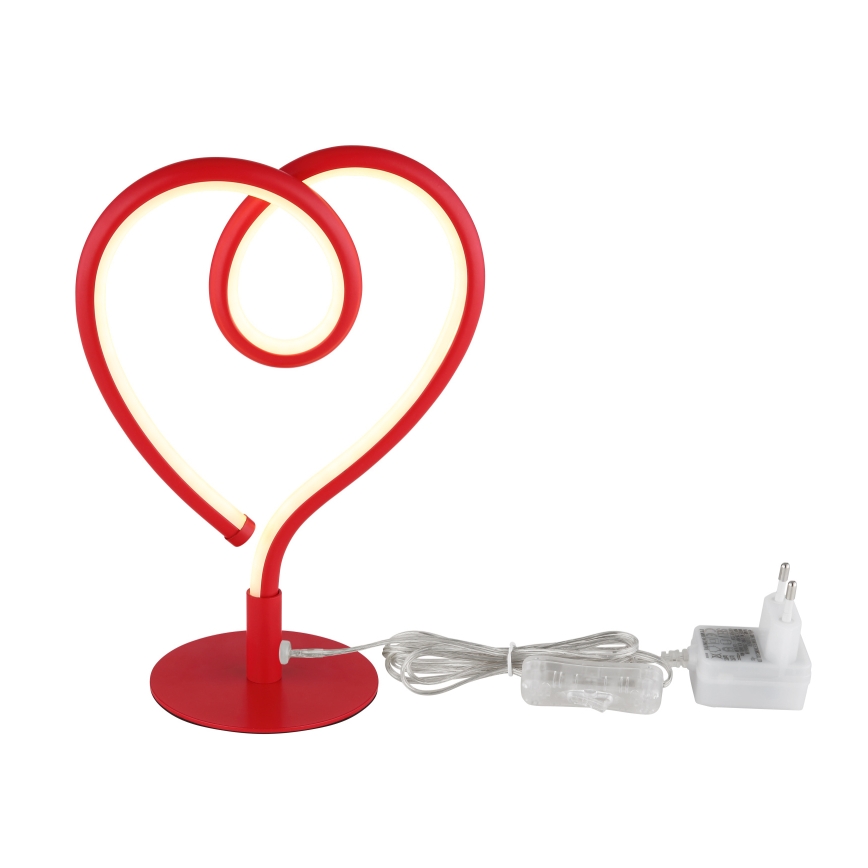 Globo - LED Stolní lampa LED/6W/230V červená