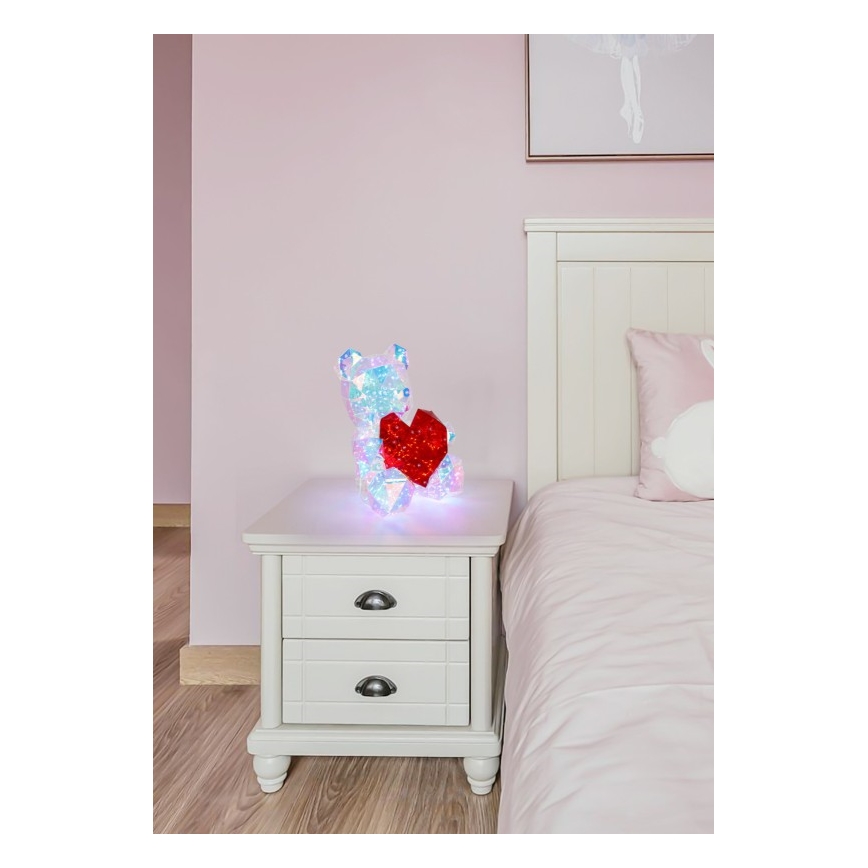 Globo - LED Stolní dekorace LED/6W/5V USB medvěd