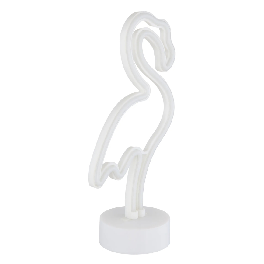 Globo - LED Neonová stolní dekorace LED/2W/3xAA plameňák