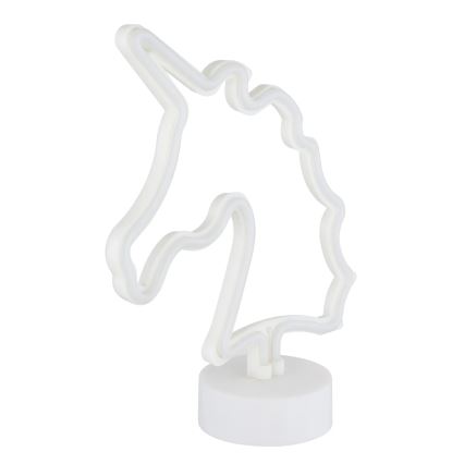 Globo - LED Neonová stolní dekorace LED/2W/3xAA jednorožec