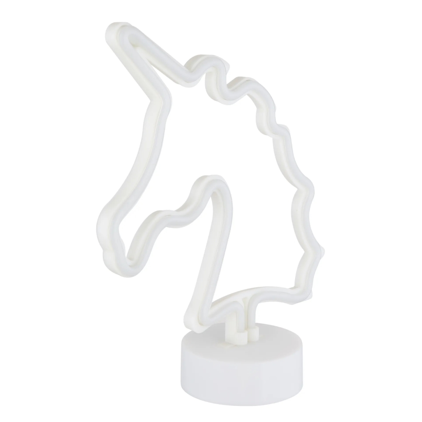Globo - LED Neonová stolní dekorace LED/2W/3xAA jednorožec