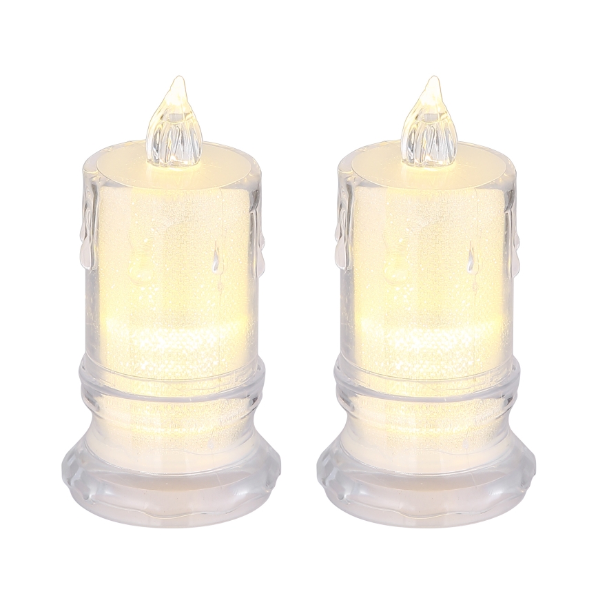Globo - SADA 2x LED Svíčka LED/0,25W/3xLR1130