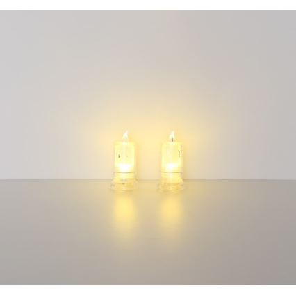 Globo - SADA 2x LED Svíčka LED/0,25W/3xLR1130