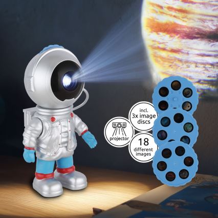 Globo - LED Stmívatelný projektor LED/3W/5V astronaut