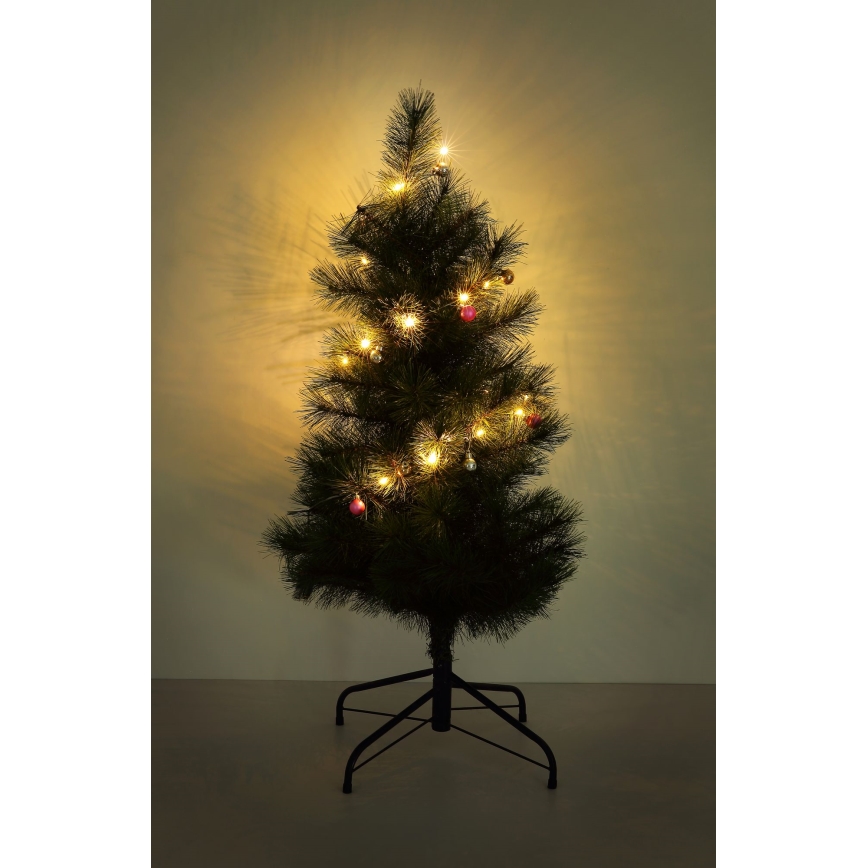 Globo - LED  řetěz 20xLED/2xAA 2,2m teplá bílá