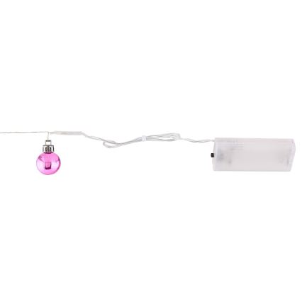 Globo - LED  řetěz 20xLED/2xAA 2,2m teplá bílá