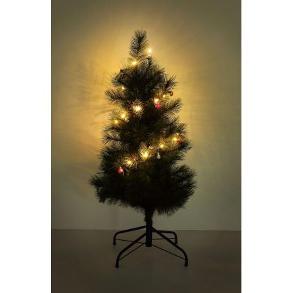 Globo - LED Vánoční řetěz 20xLED/2xAA 2,2m teplá bílá