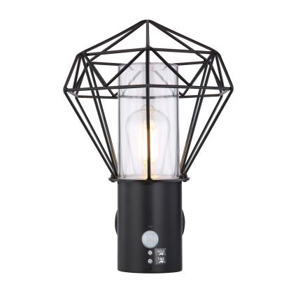 Globo - Venkovní nástěnné svítidlo se senzorem 1xE27/15W/230V IP44