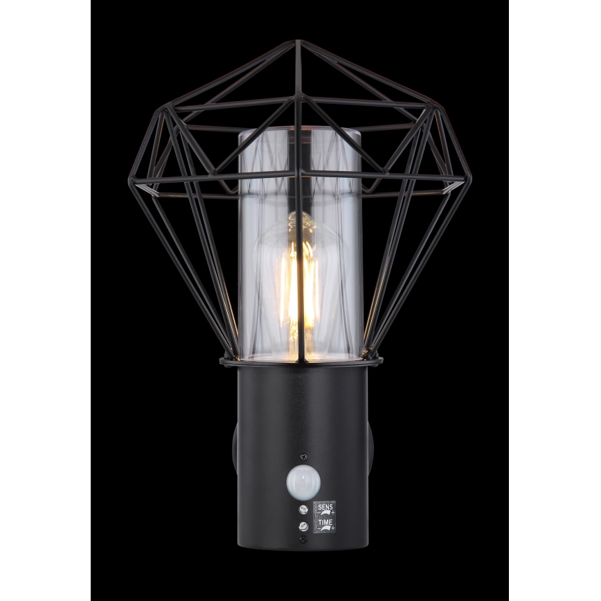 Globo - Venkovní nástěnné svítidlo se senzorem 1xE27/15W/230V IP44