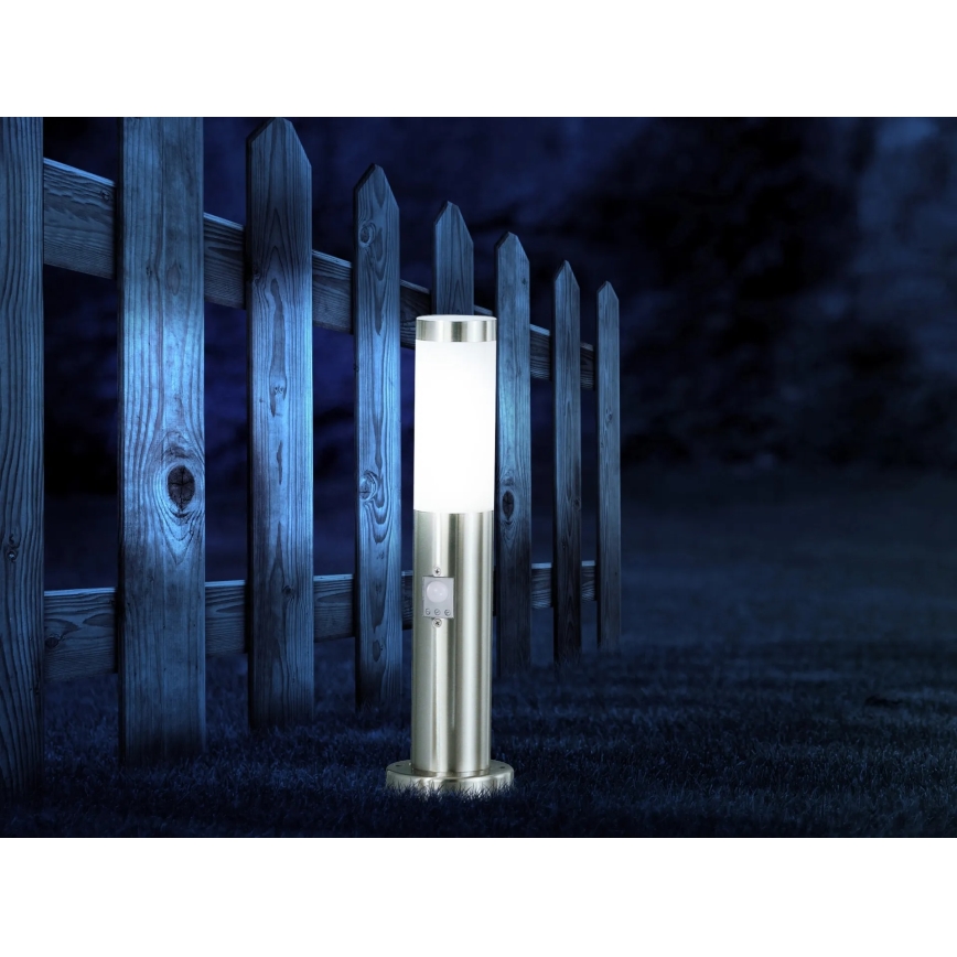 Globo - LED Venkovní lampa se senzorem 1xE27/8,8W/230V IP44