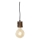 Globo 31760146 - Lustr na lanku TRONCO 1xE27/40W/230V