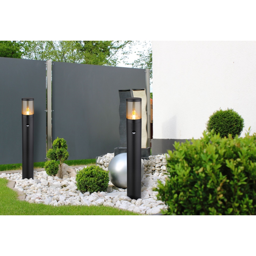 Globo - Venkovní lampa se senzorem 1xE27/60W/230V 80 cm IP44