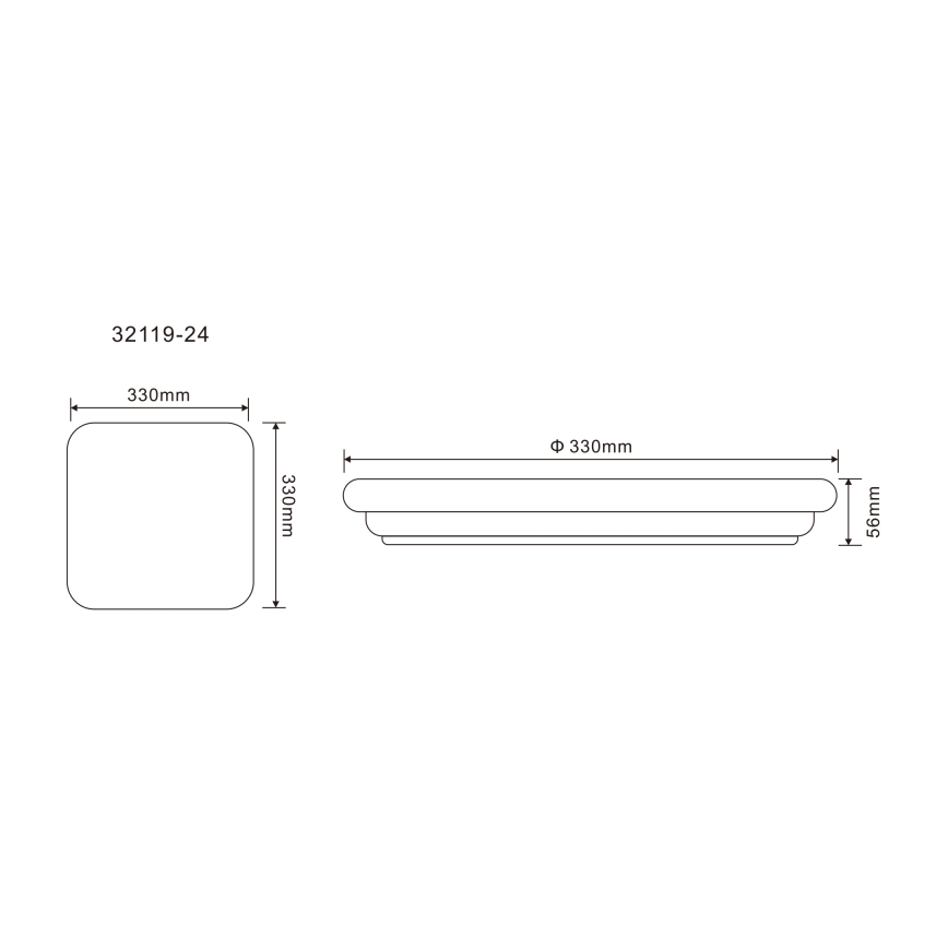Globo - LED Venkovní stropní svítidlo LED/24W/230V IP54