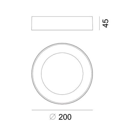 Globo - LED Venkovní stropní svítidlo LED/12W/230V IP54