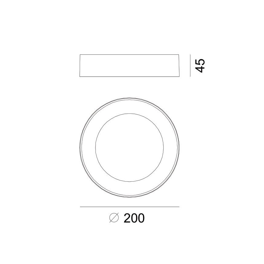Globo - LED Venkovní stropní svítidlo LED/12W/230V IP54