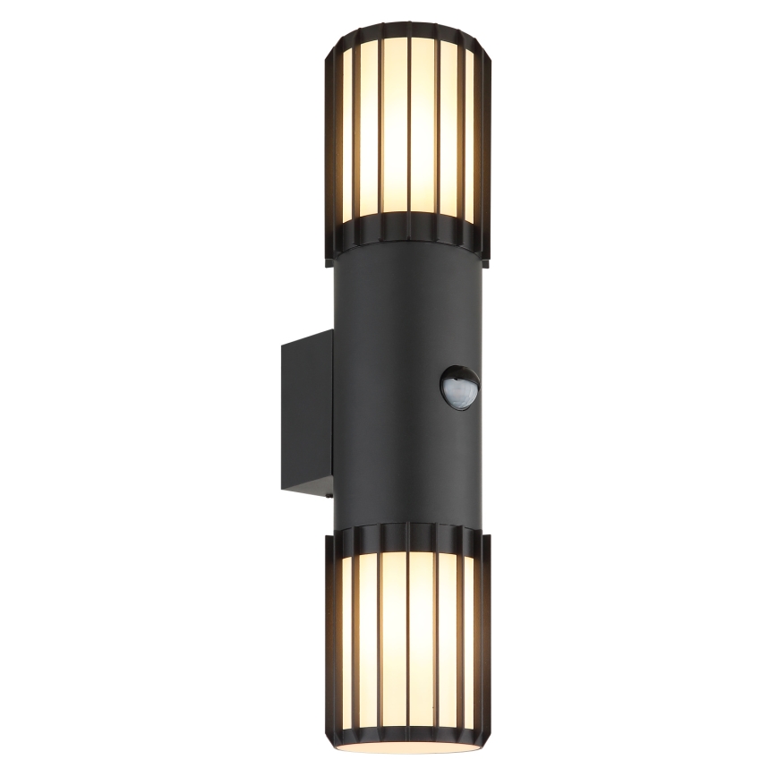 Globo - Venkovní nástěnné svítidlo se senzorem 2xE27/15W/230V IP54