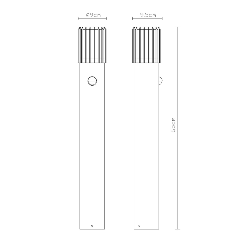 Globo - Venkovní lampa se senzorem 1xE27/15W/230V IP54 65 cm