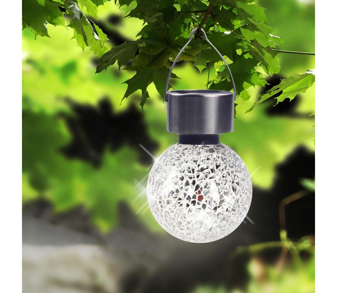 Globo 33056 - Solární svítidlo LED/0,06W/3,2V IP44 33056 Matný chrom