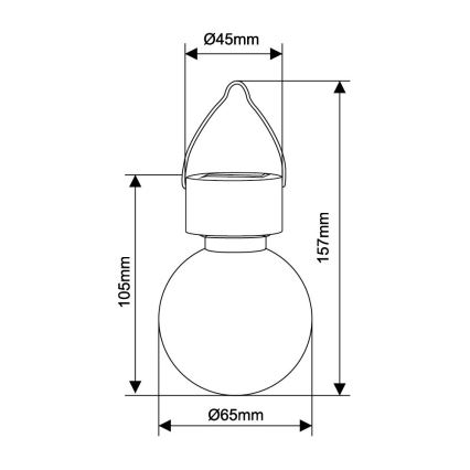 Globo - LED Solární svítidlo LED/0,05W/1,2V IP44