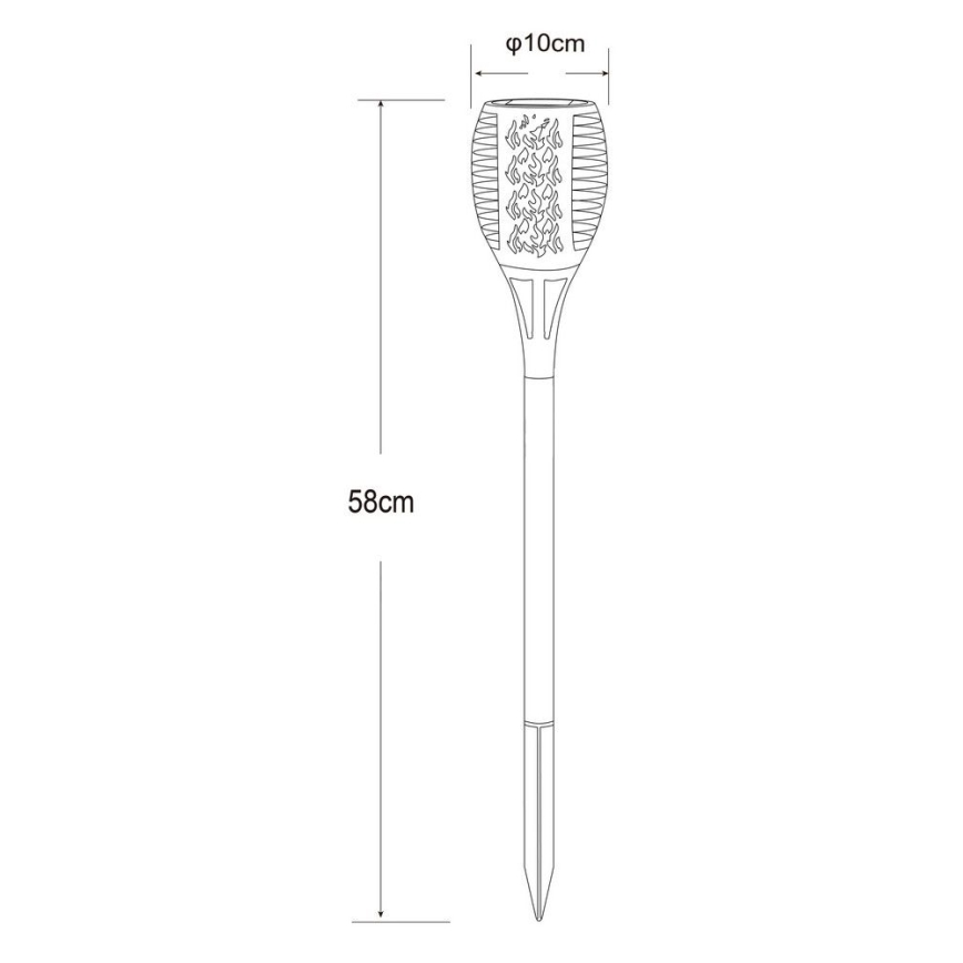 Globo - LED Solární lampa 36xLED/0,1W/1,2V IP44