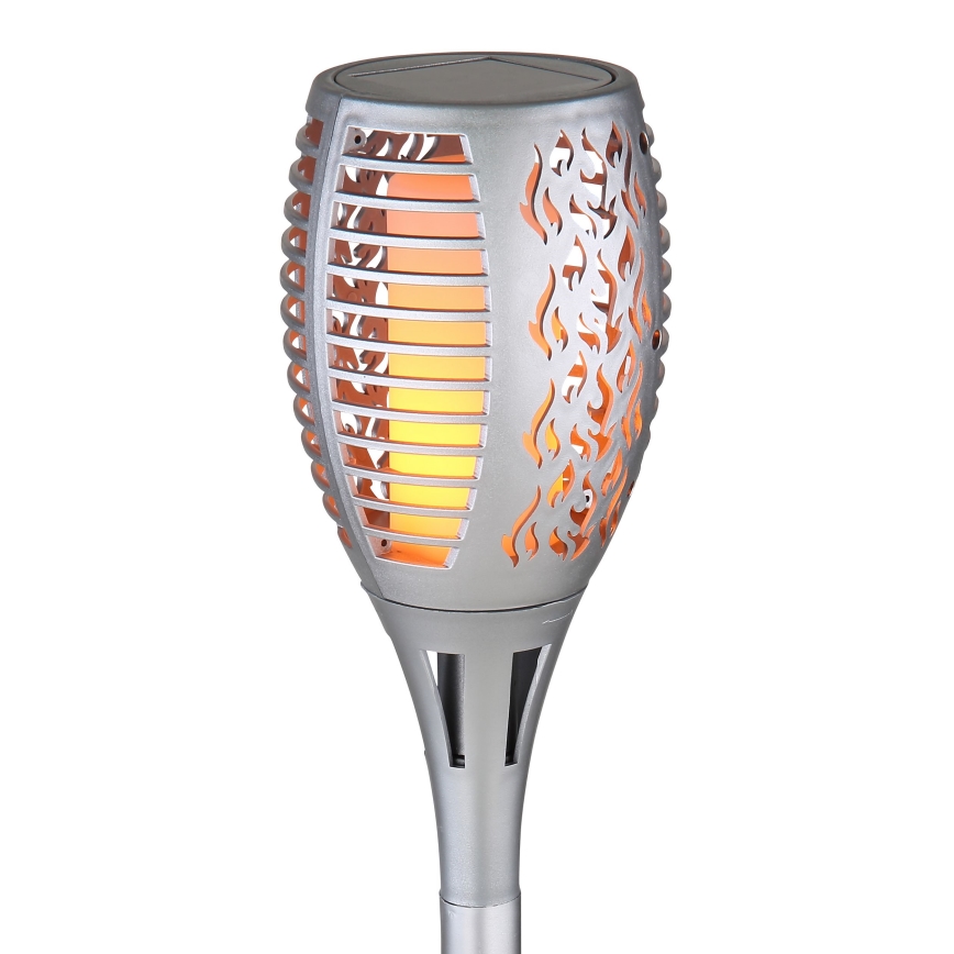 Globo - LED Solární svítidlo LED/3,6W/3V 1800K IP44 lesklý chrom