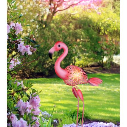 Globo - LED Solární svítidlo LED/3V IP44 300 mAh plameňák