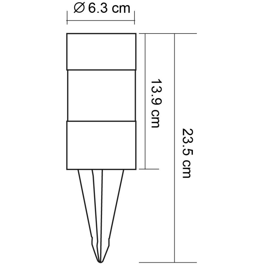 Globo - SADA 3x LED Solární lampa LED/0,06W/3,2V IP44 200 mAh