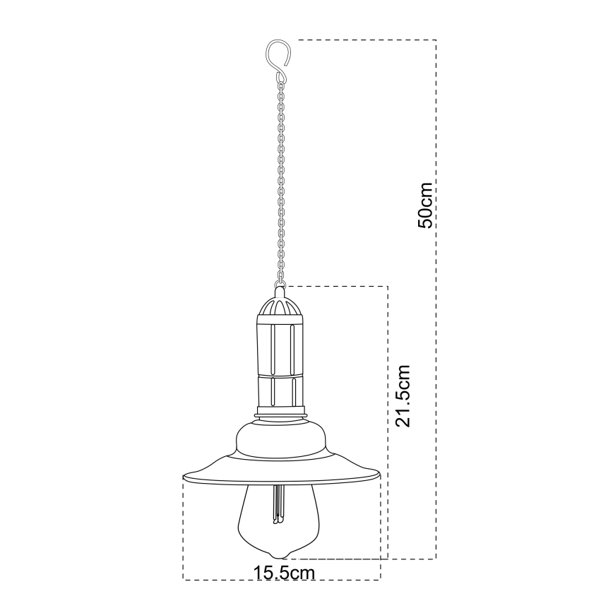 Globo - LED Solární lustr na řetězu LED/0,06W/1,2V IP44