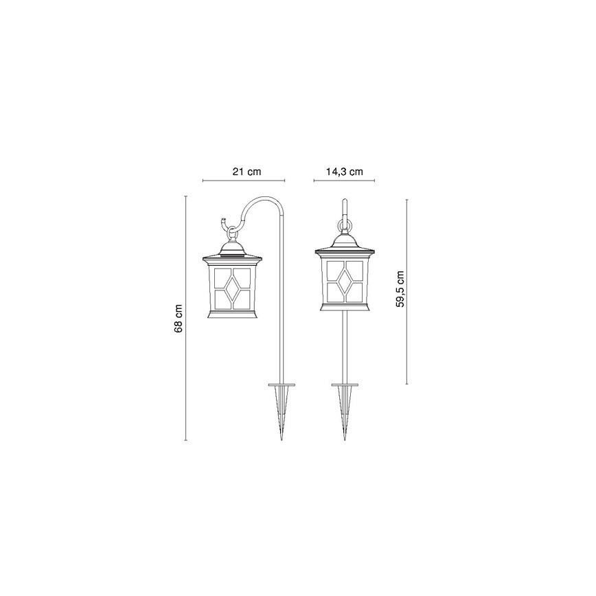 Globo - LED Solární lampa LED/0,05W/3,2V IP44 300 mAh