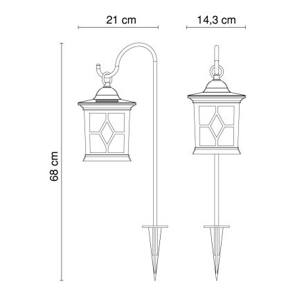 Globo - LED Solární svítidlo LED/0,06W IP44