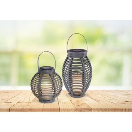 Globo - LED Solární svítidlo LED/0,06W/3,2V IP44 200 mAh ratan