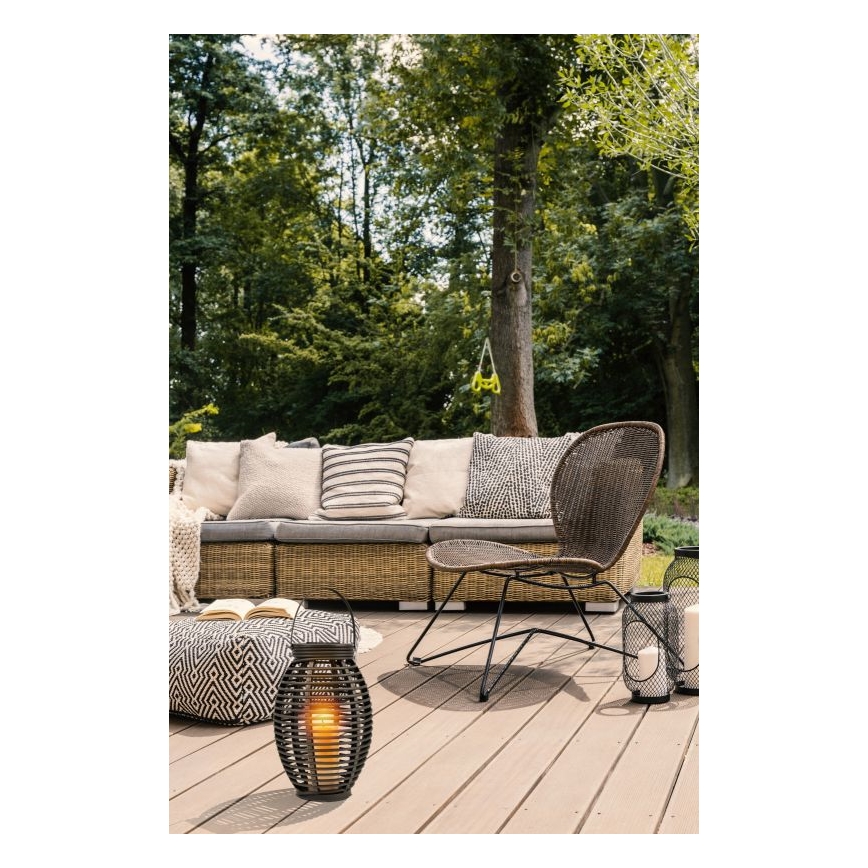 Globo - LED Solární svítidlo LED/0,06W/3,2V IP44 200 mAh ratan