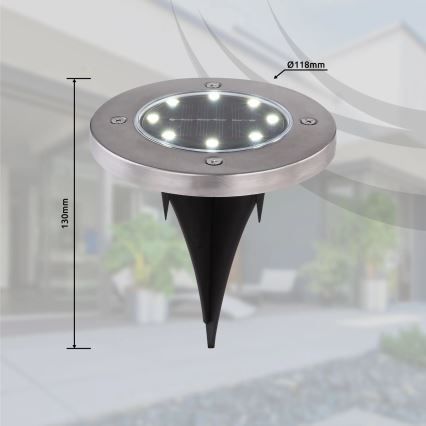 Globo - SADA 4x LED Solární svítidlo LED/0,1W/3V IP44 300 mAh