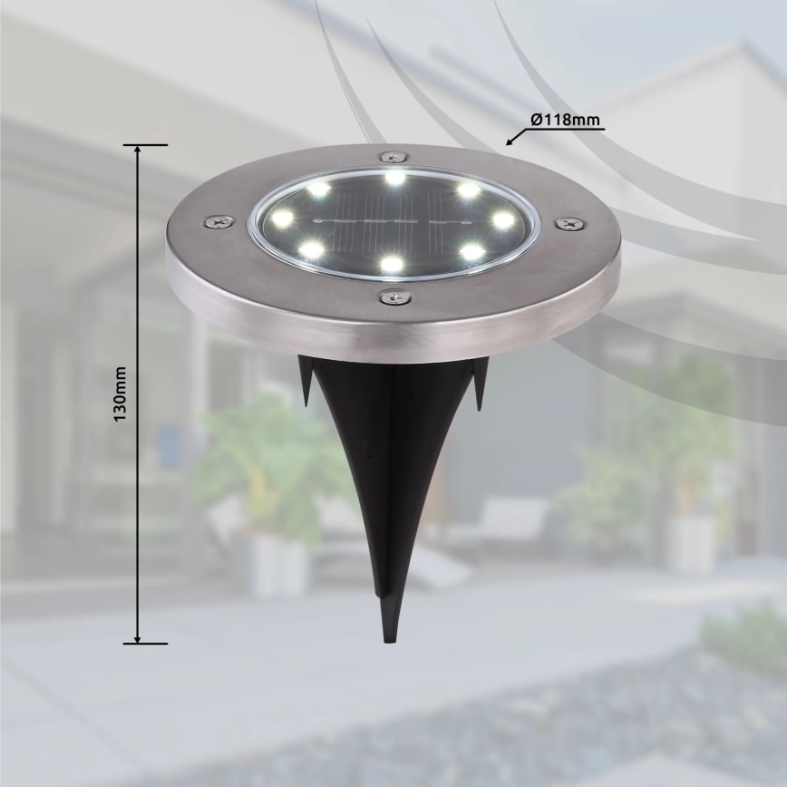 Globo - SADA 4x LED Solární svítidlo LED/0,1W/3V IP44 300 mAh