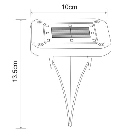 Globo - SADA 2x LED Solární svítidlo LED/0,8W/1,2V IP44