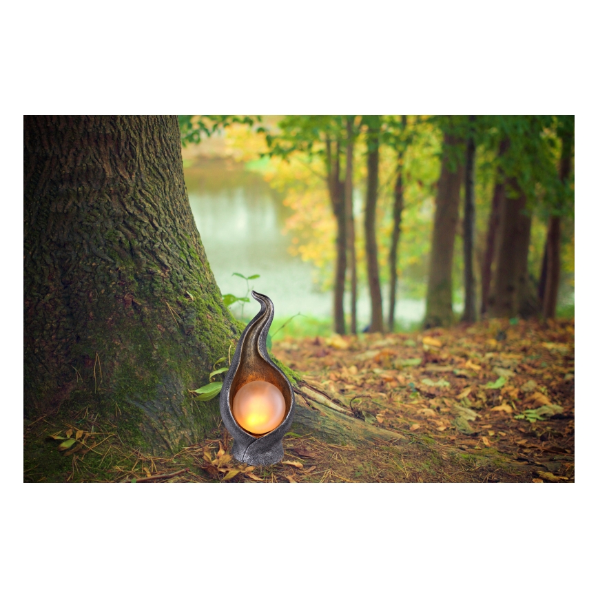 Globo - LED Solární svítidlo LED/2,16W/3V 3000K IP44 stříbrná