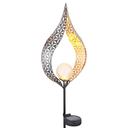 Globo - LED Solární svítidlo LED/0,06W/3V 600mAh IP44 chrom