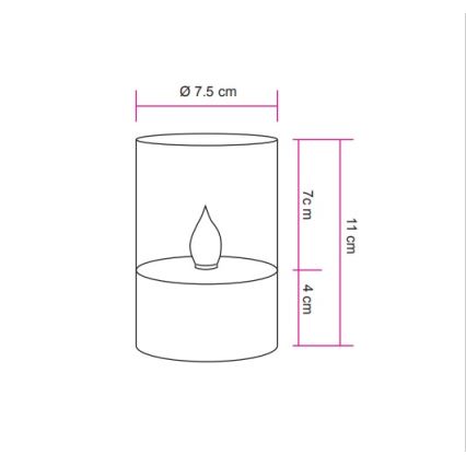 Globo - LED Solární svítidlo LED/0,06W/3,2V 1800K IP44 100 mAh