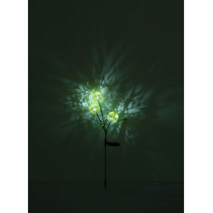 Globo  - LED Solární svítidlo 3xLED/0,06W/3V 5000K IP44 200 mAh žlutá