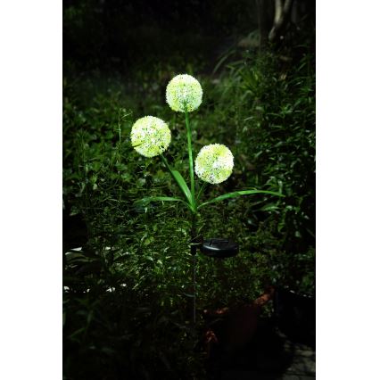 Globo  - LED Solární svítidlo 3xLED/0,06W/3V 5000K IP44 200 mAh žlutá