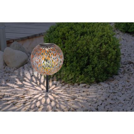 Globo - LED Solární svítidlo LED/0,06W/1,2V stříbrná IP44 180x540 mm